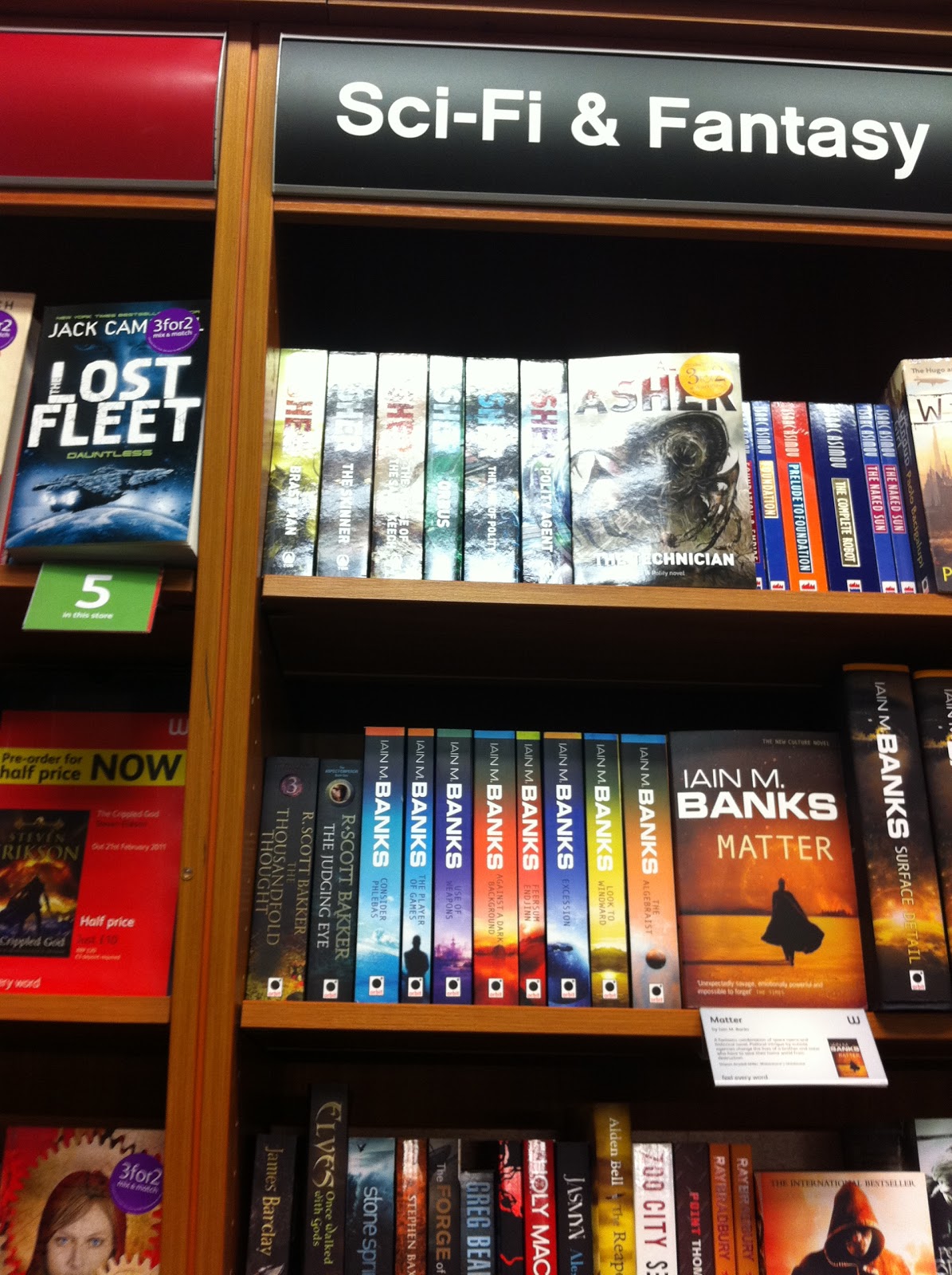 Waterstones Truro Neal Asher