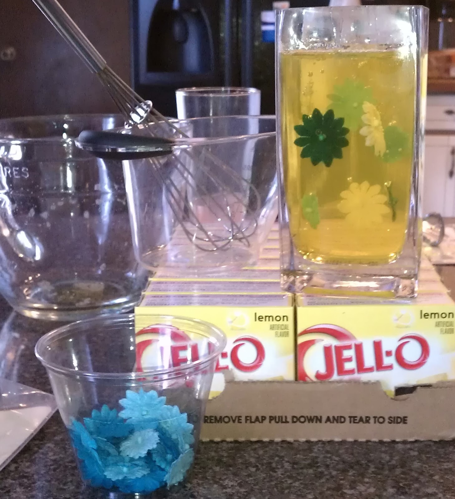 Flower Jello Centerpiece : The work ings of a christian stay at home mom jello
