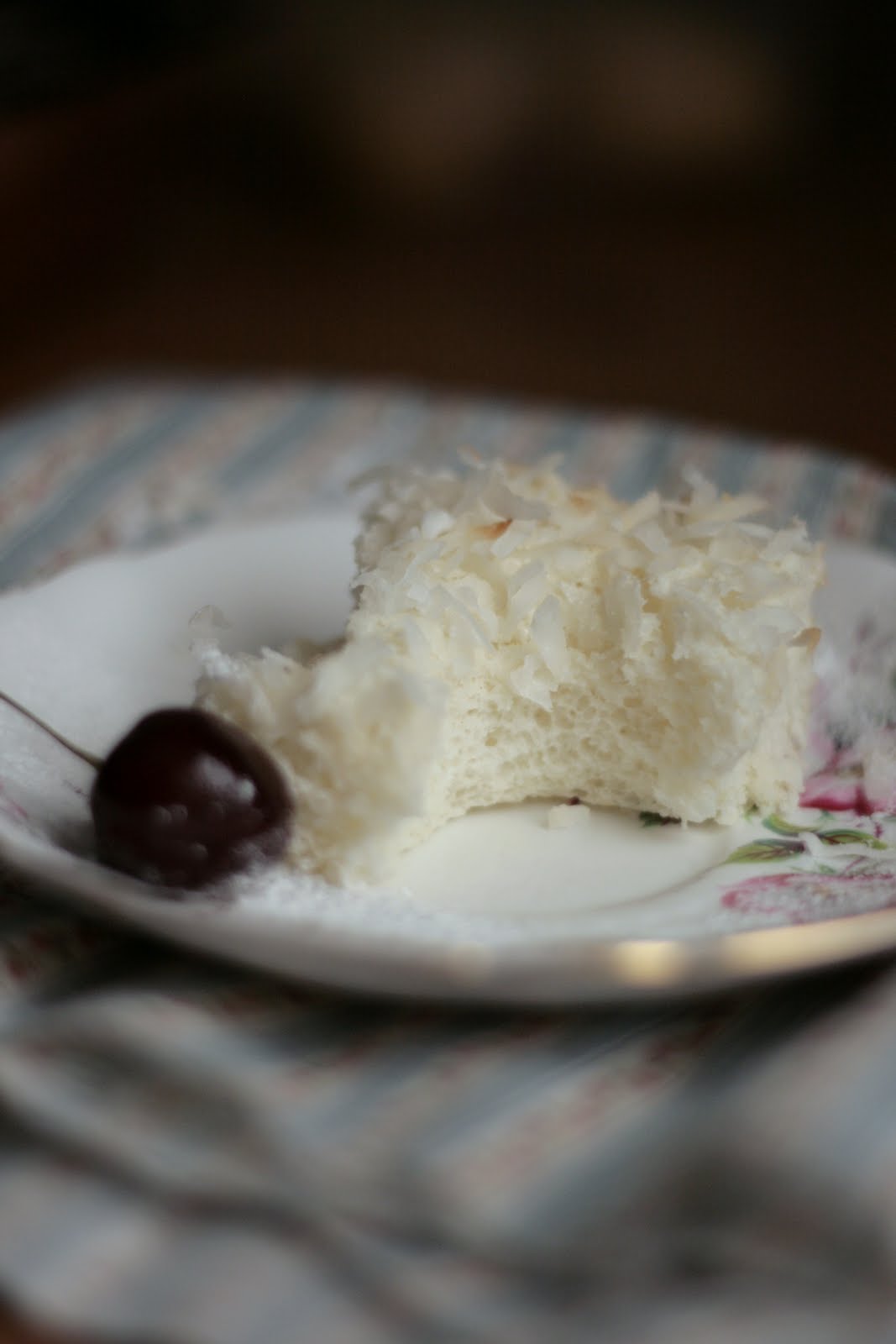 Indigo Scones Angel Food Sheet Cake with Toasted Coconut