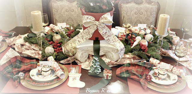 ... in the red and green Christmas colors. It all looks so Christmasy