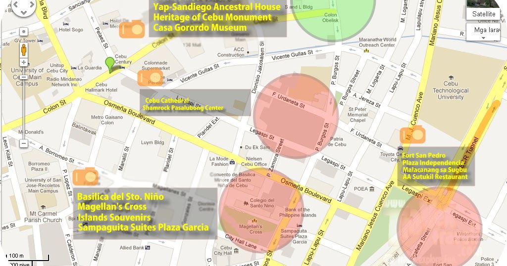 Colon Street Cebu Map Travex Travels - Travel. Explore. Fun In Ph: How To Go To Cebu Attractions: Colon  Street To Casa Gorordo