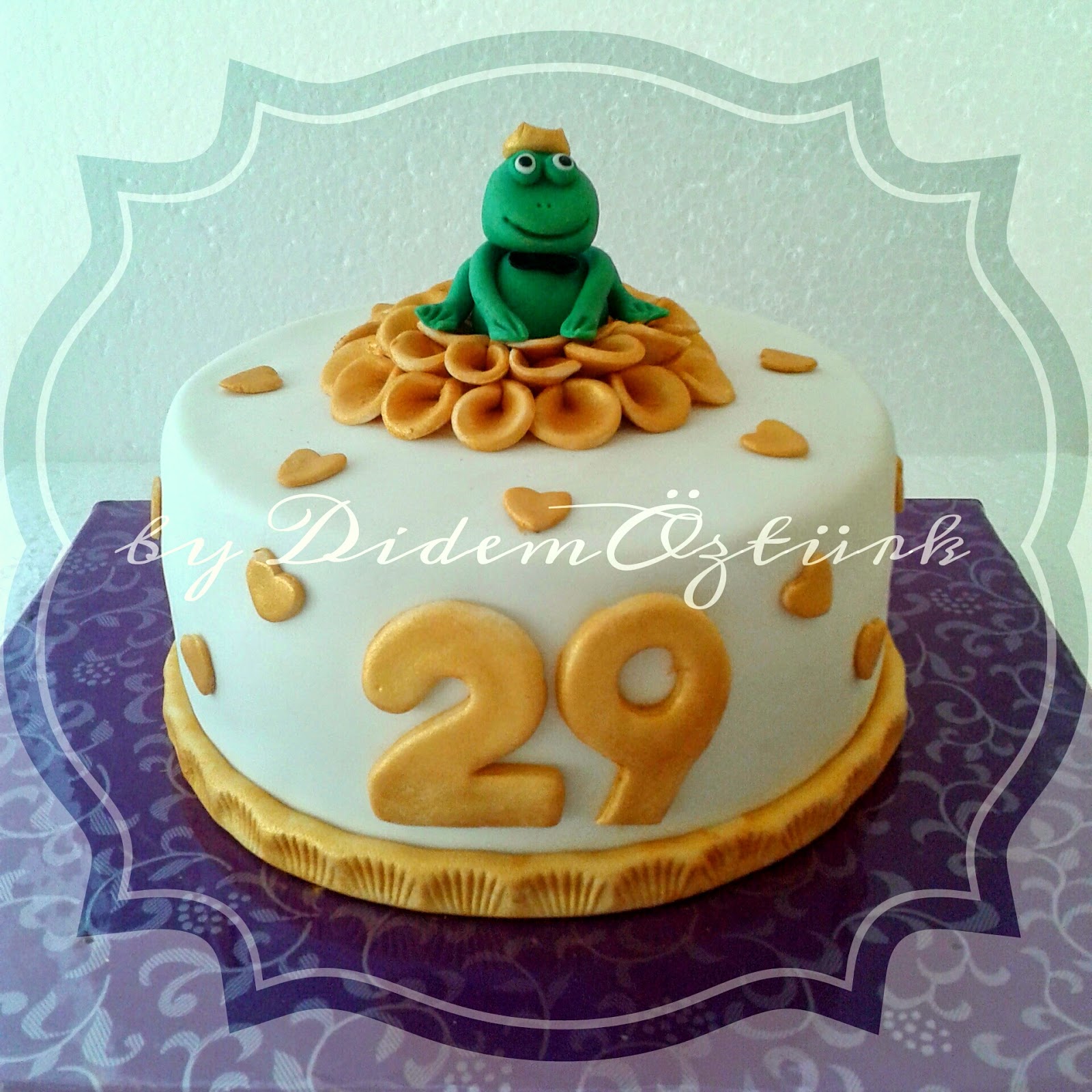 Butik Pasta Tasarım KURBAĞA PRENS PASTASI / 29 YAŞ PASTASI