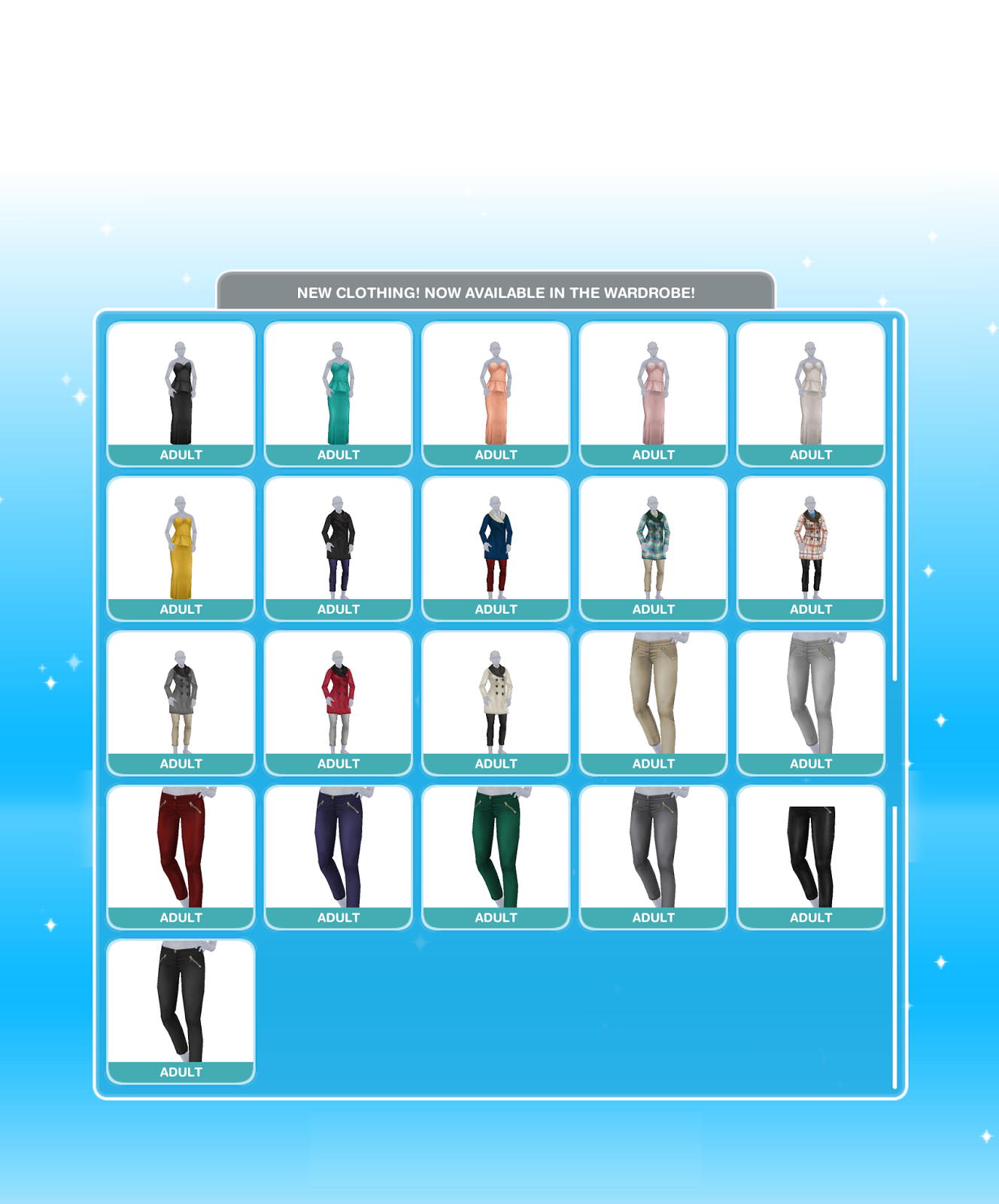 Samiemi Games Sims Freeplay Store Classy Clothing