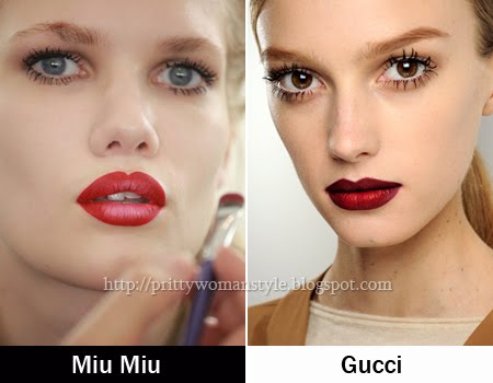 Червени устни Грим Есен-Зима 2011-2012