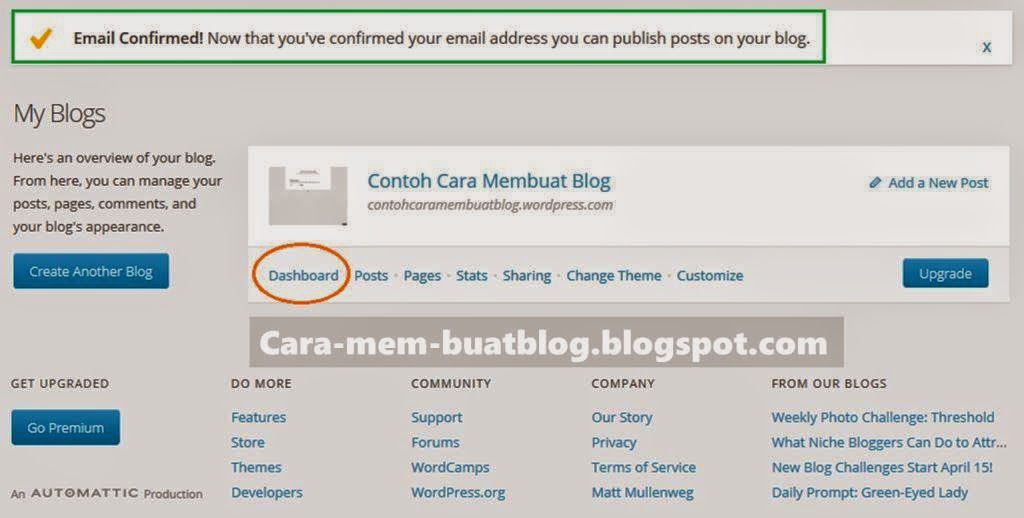 cara membuat blog