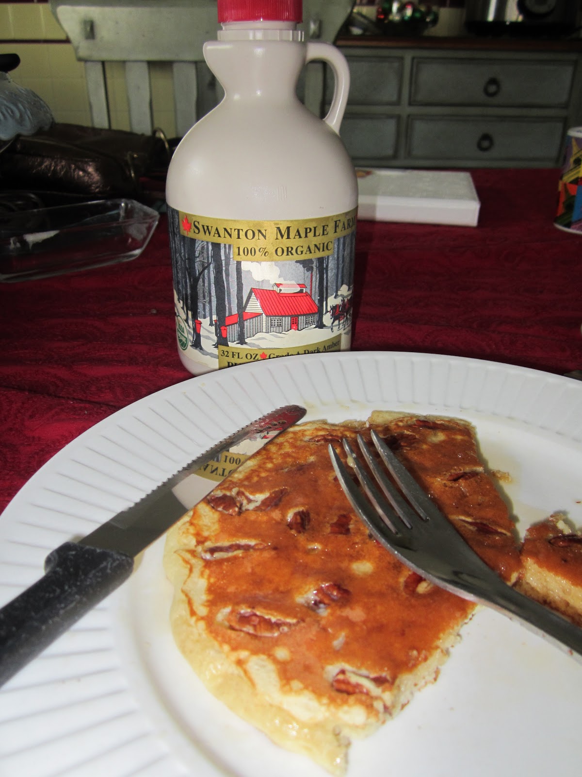 Hunny Bunny Baker Pecan Pancakes with VT Maple Syrup!