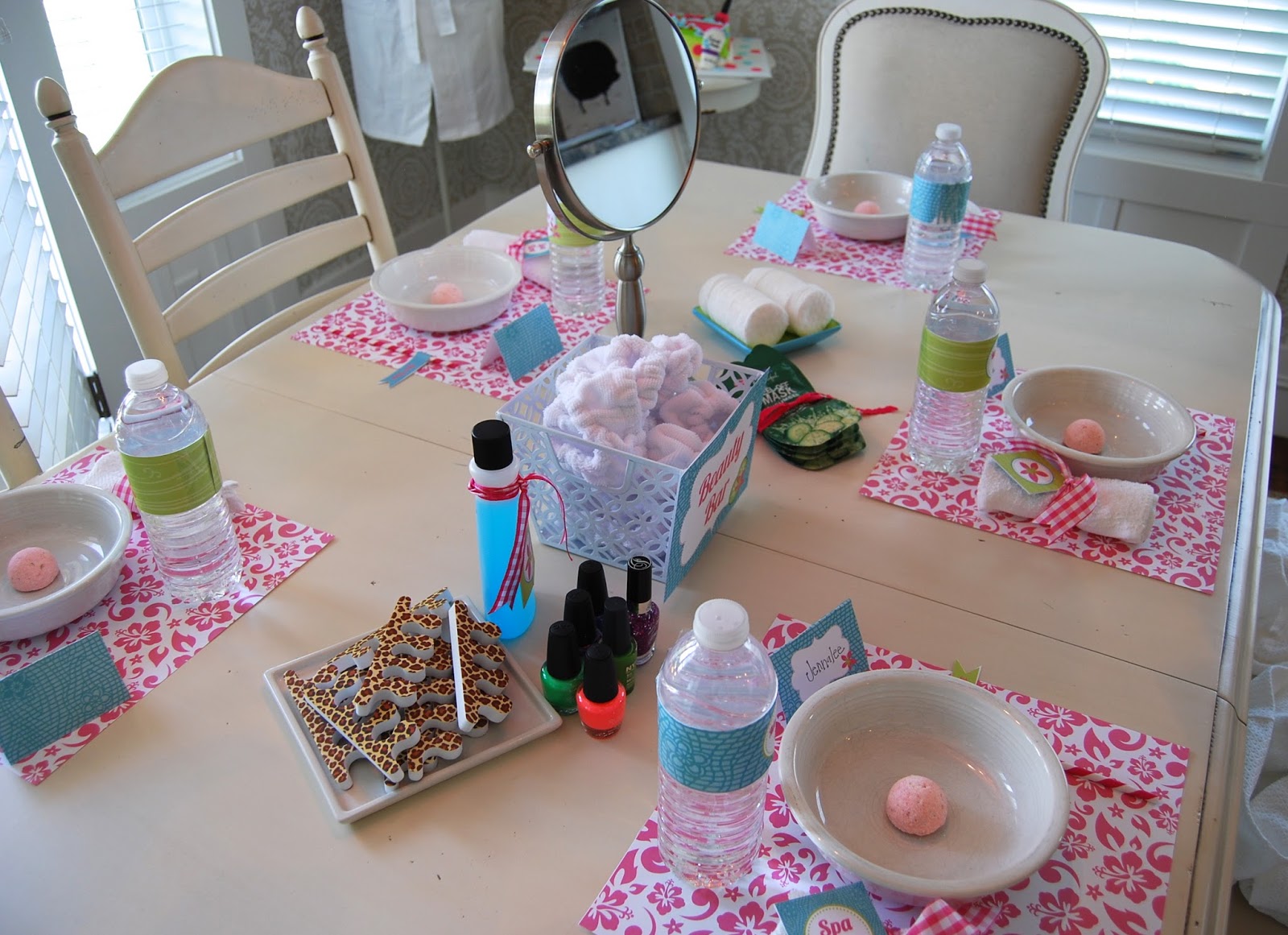 home by heidi: girl's birthday spa party