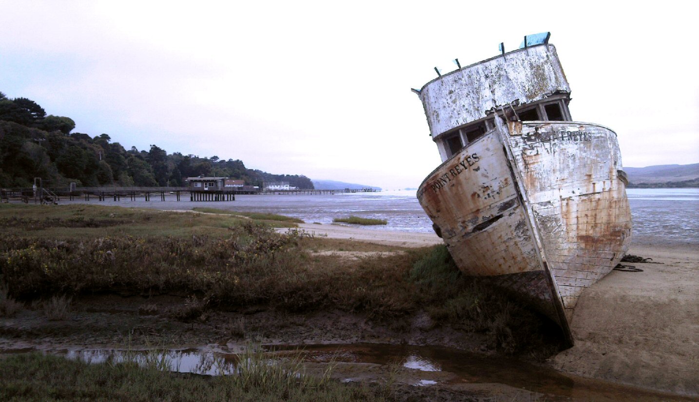 The POINT REYES, a boat lost in time and space and reason.