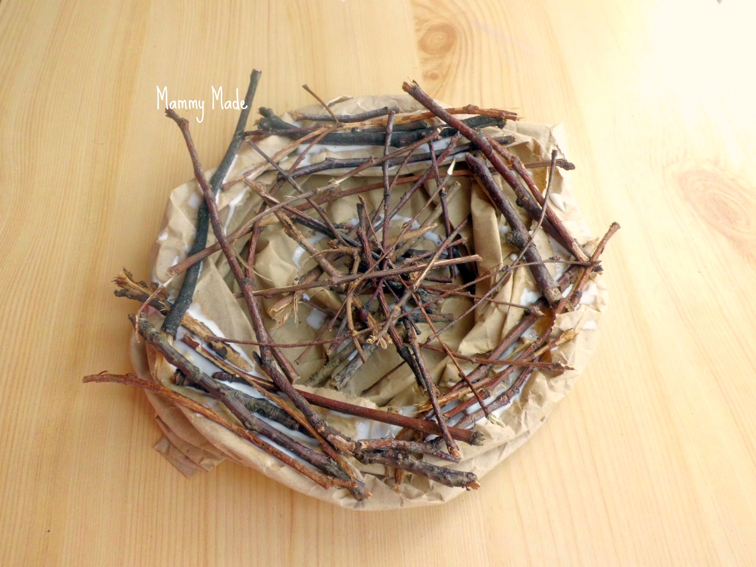 mammy made easter craft making a bird s nest mammy made easter craft making a bird s nest