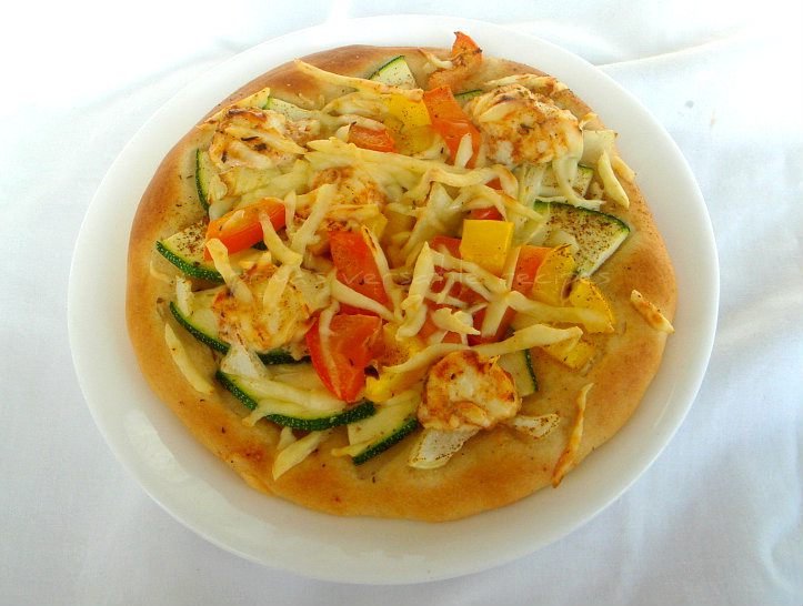 Priya's Versatile Recipes Spicy Zucchini & Paneer Whole Wheat Pizza