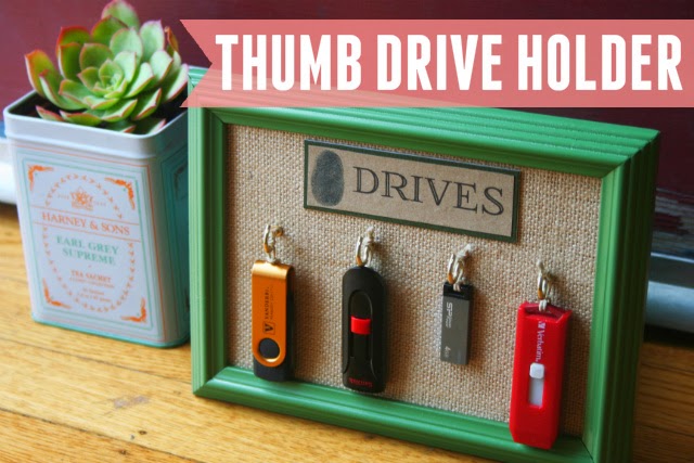 Never lose your thumb drives again with this easy thumb drive organizer! Never lose your thumb drives again with this easy thumb drive organizer!