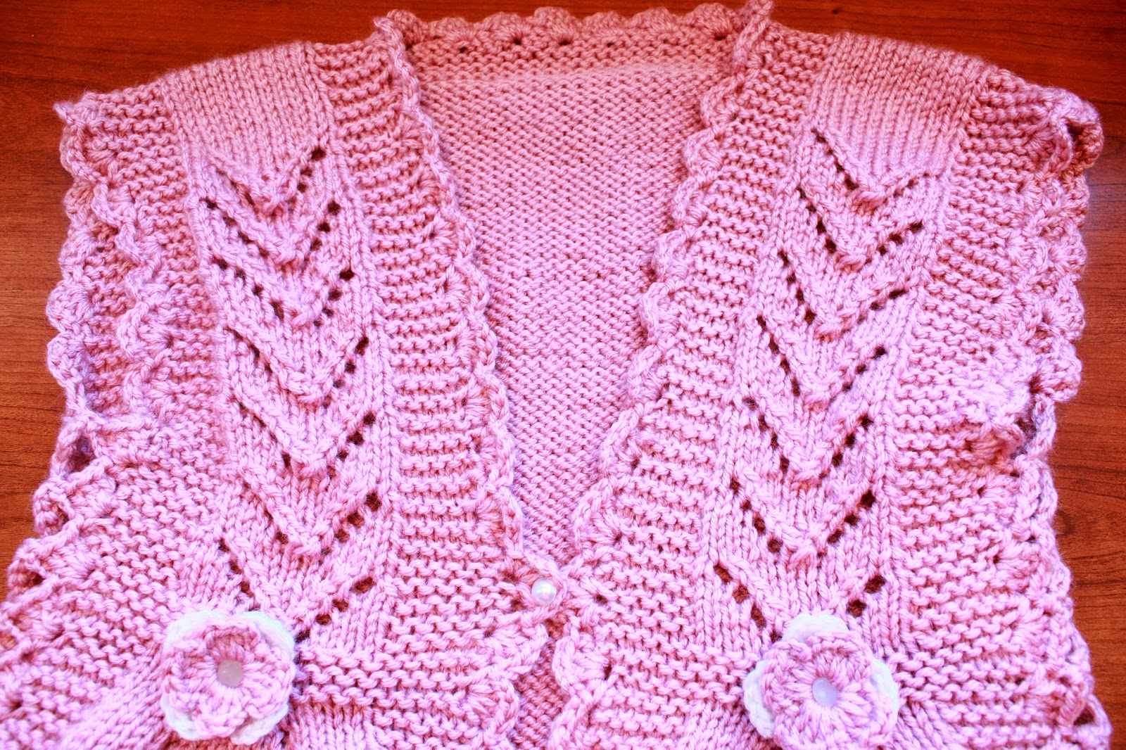 Funky Girls Handmade Shop: Knit Pink Integrated Vandyke ...