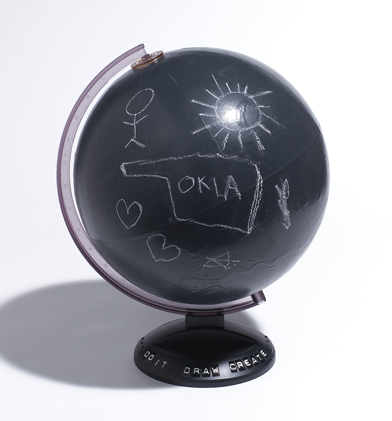 Cathie Filian Chalkboard Globe