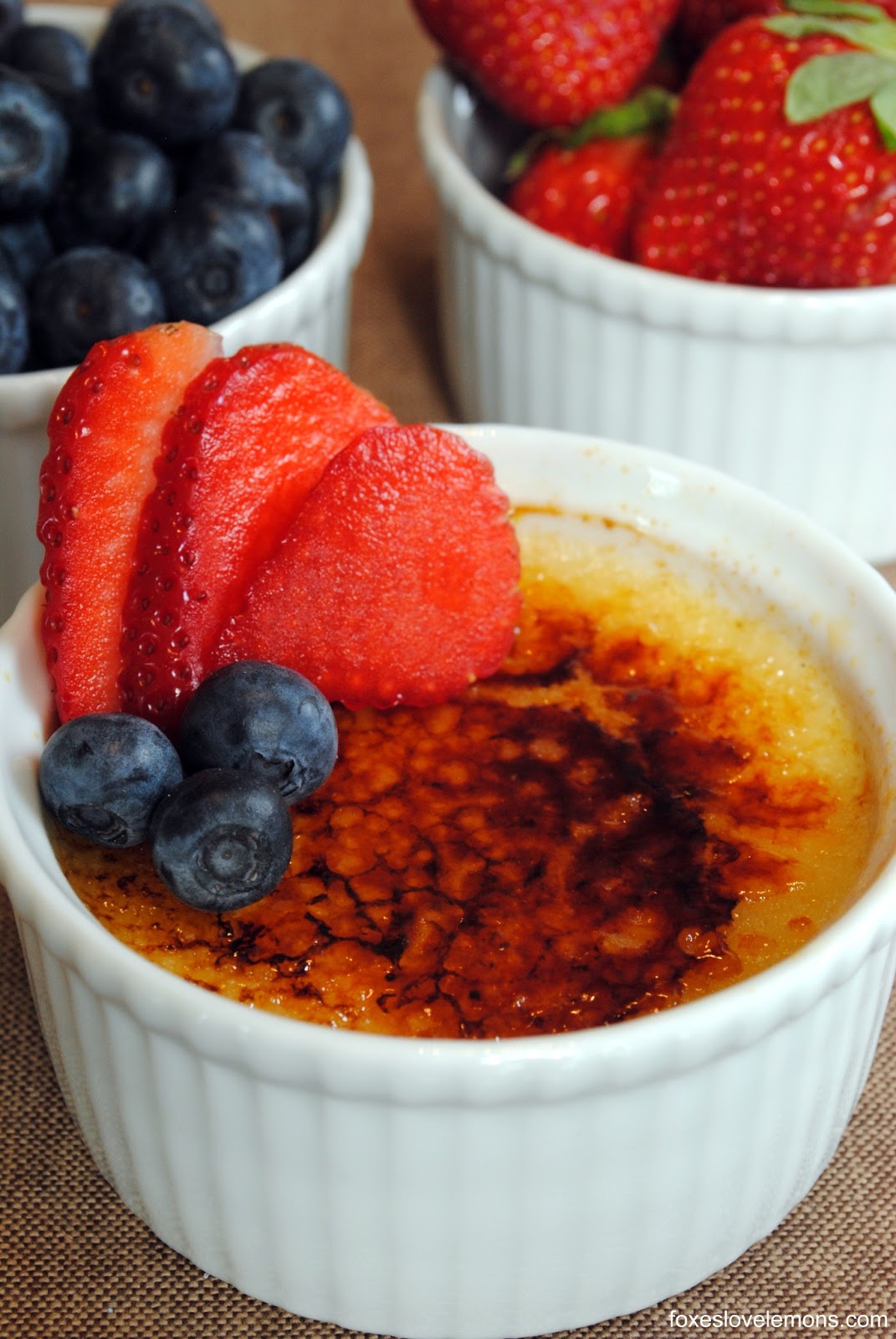 Creme Brulee from Martha Stewart's Cooking School Foxes Love Lemons