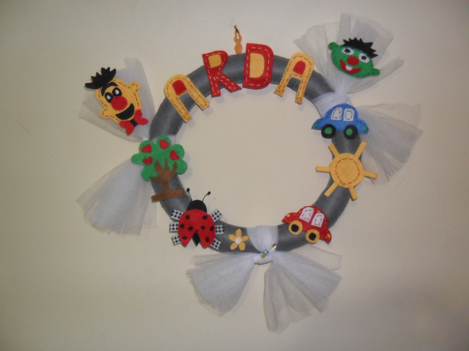 Bir Dalda İki Baykuş Keçeden duvar süsü