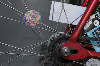 masi, speciale, fixed speed, la trobe st, Melbourne, Victoria, Australia, red, saddle, seat, frame, the biketorialist, biketorialist, tim macauley, timothy macauley, card, spokes, stickers, decal,decals,  bike, bicycle, dropout, forks  