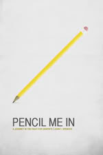 a pencil with the words pencil me in beside it