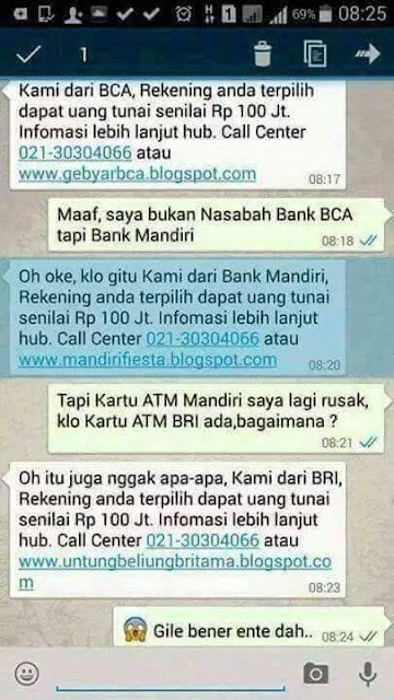 Beberapa Modus SMS Penipuan Dan Cara Mengatasinya Dengan Unik