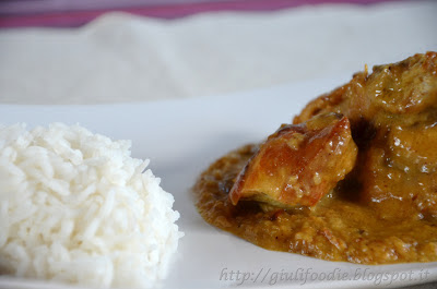 Pollo al curry con riso basmati