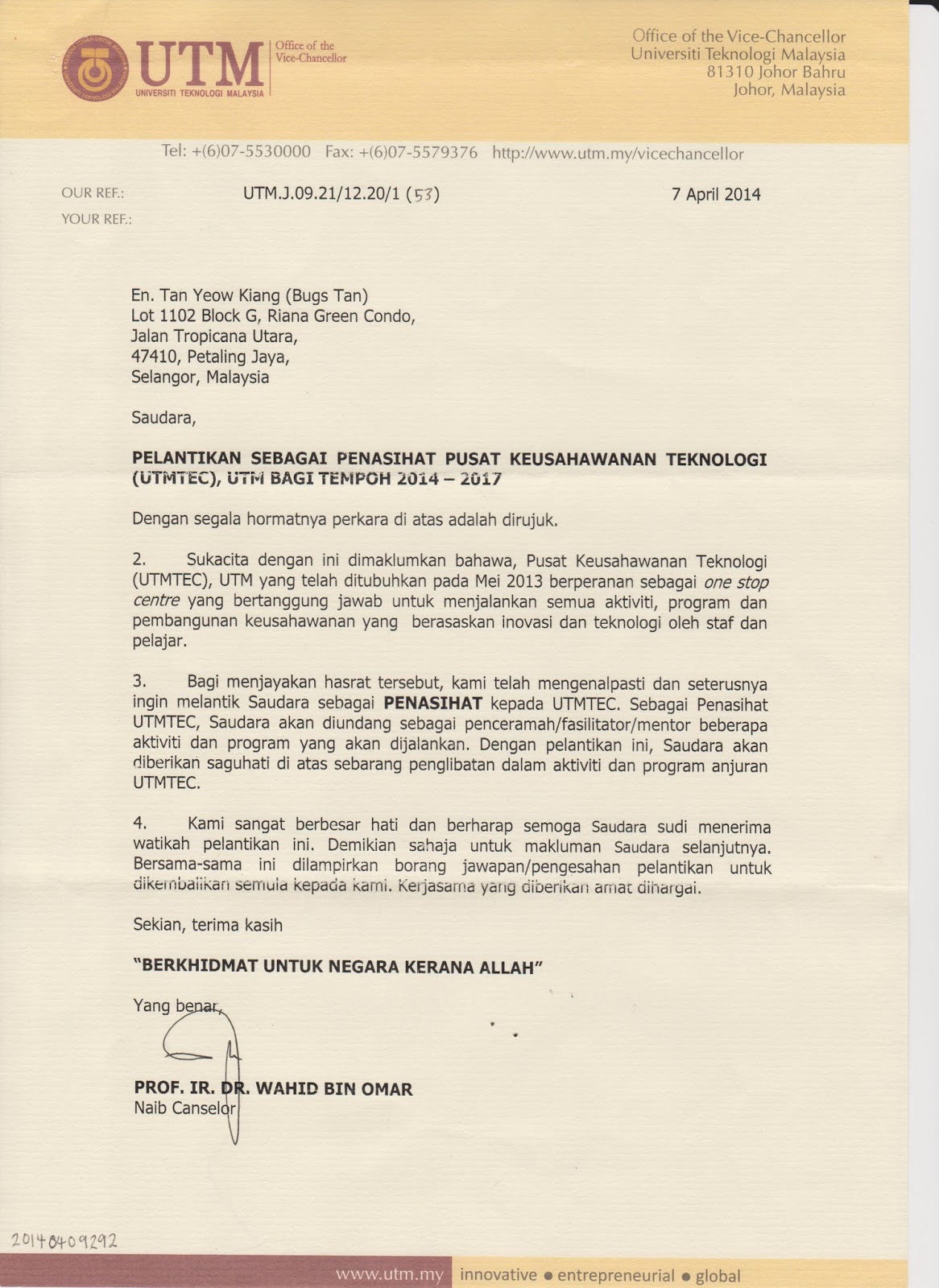 bugs tan accolades testimony and appointments 2014 to 2015 letter of appointments