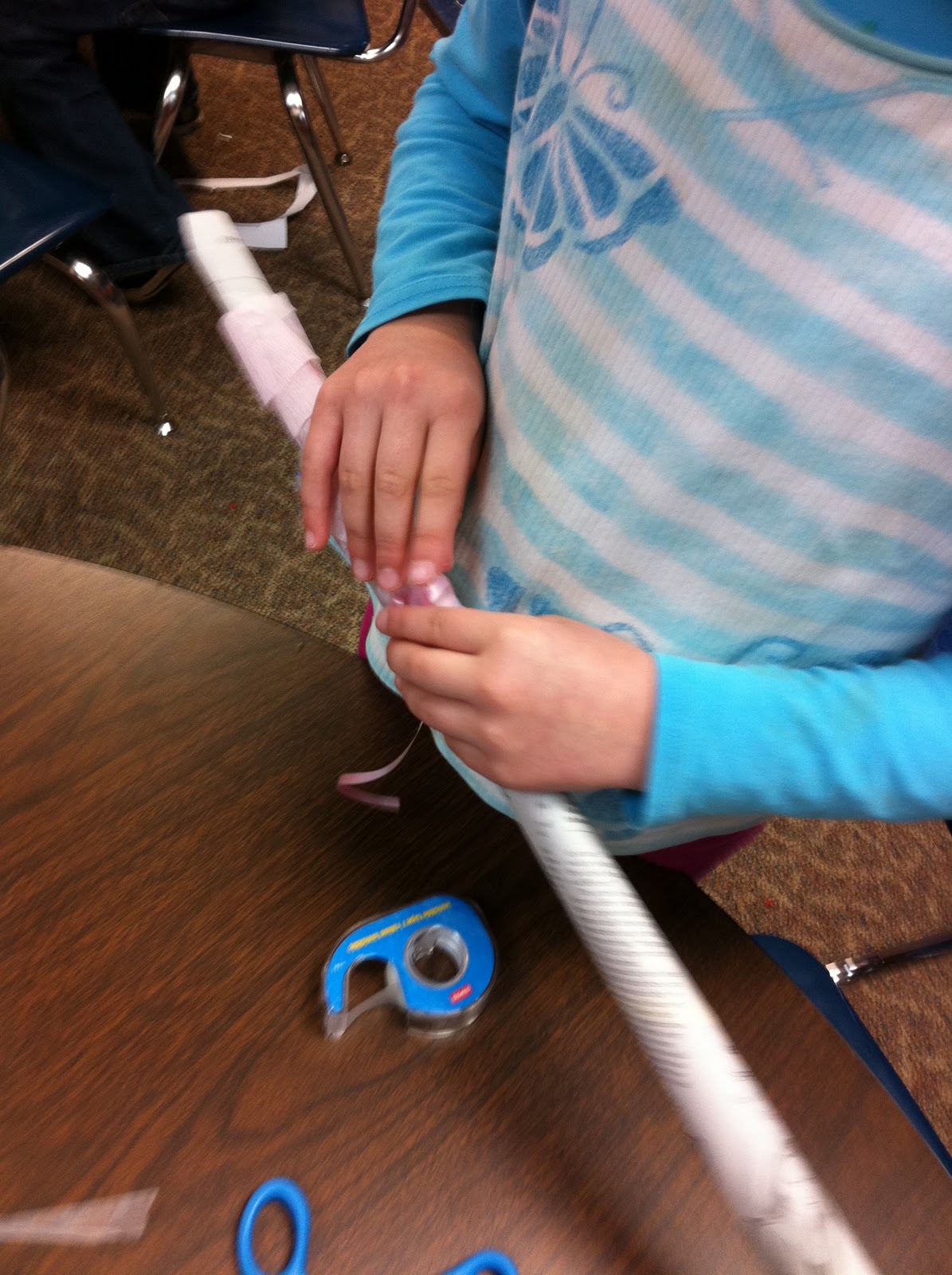 Wrapped Newspaper Tubes Fairy Dust Teaching