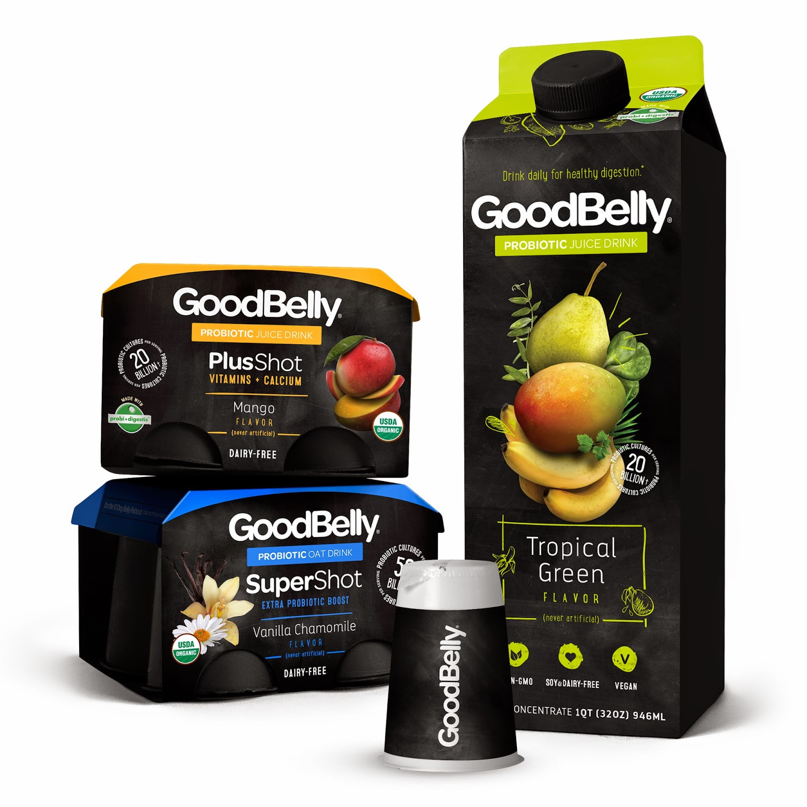 GoodBelly Try Probiotic Drink Good Belly - GoodBelly Tropical Green
