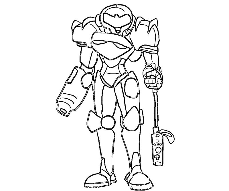 6 Samus Aran Coloring Page