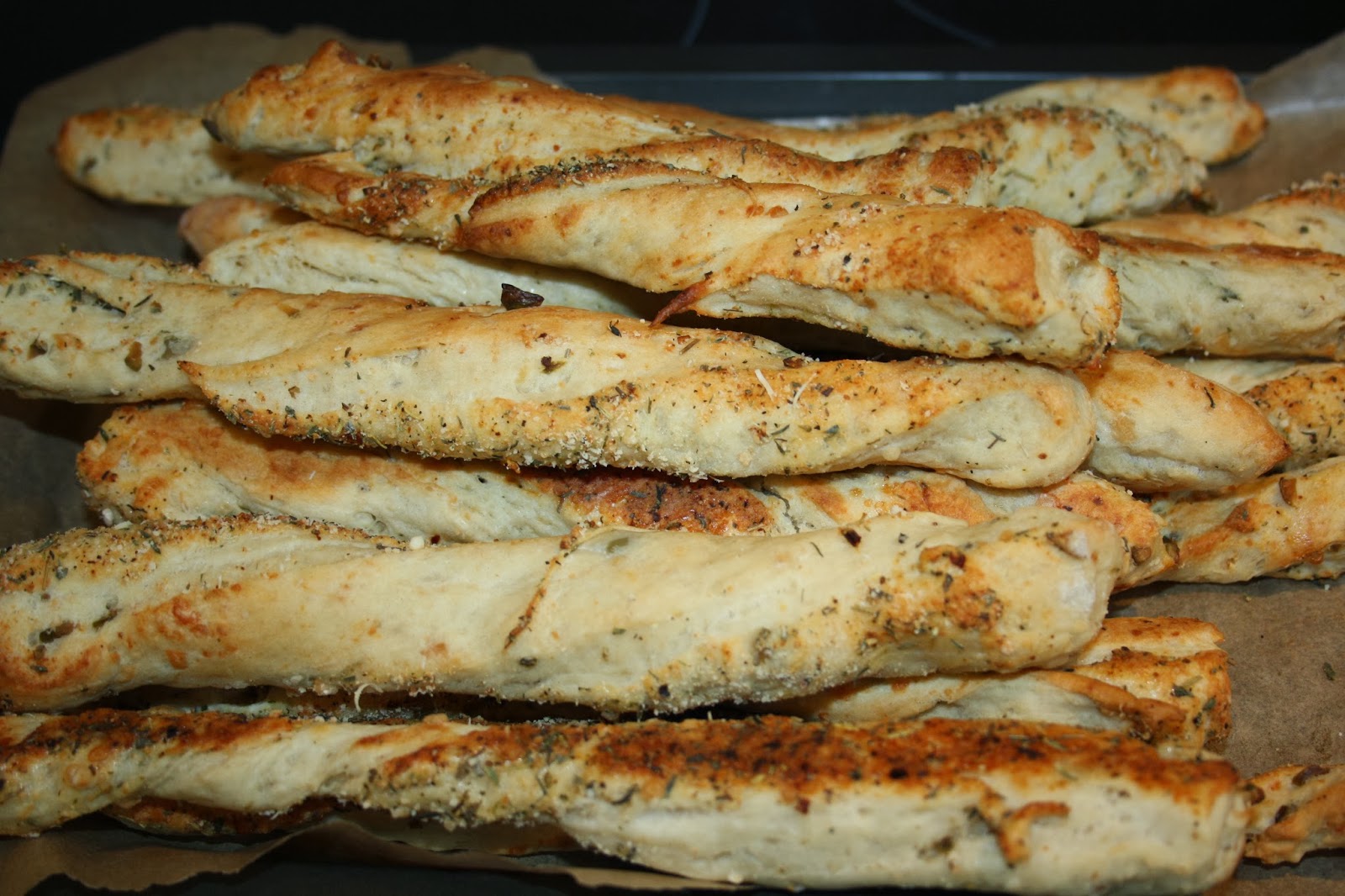 Caroline Makes.... Blue Cheese, Parmesan and Green Olive Bread Sticks