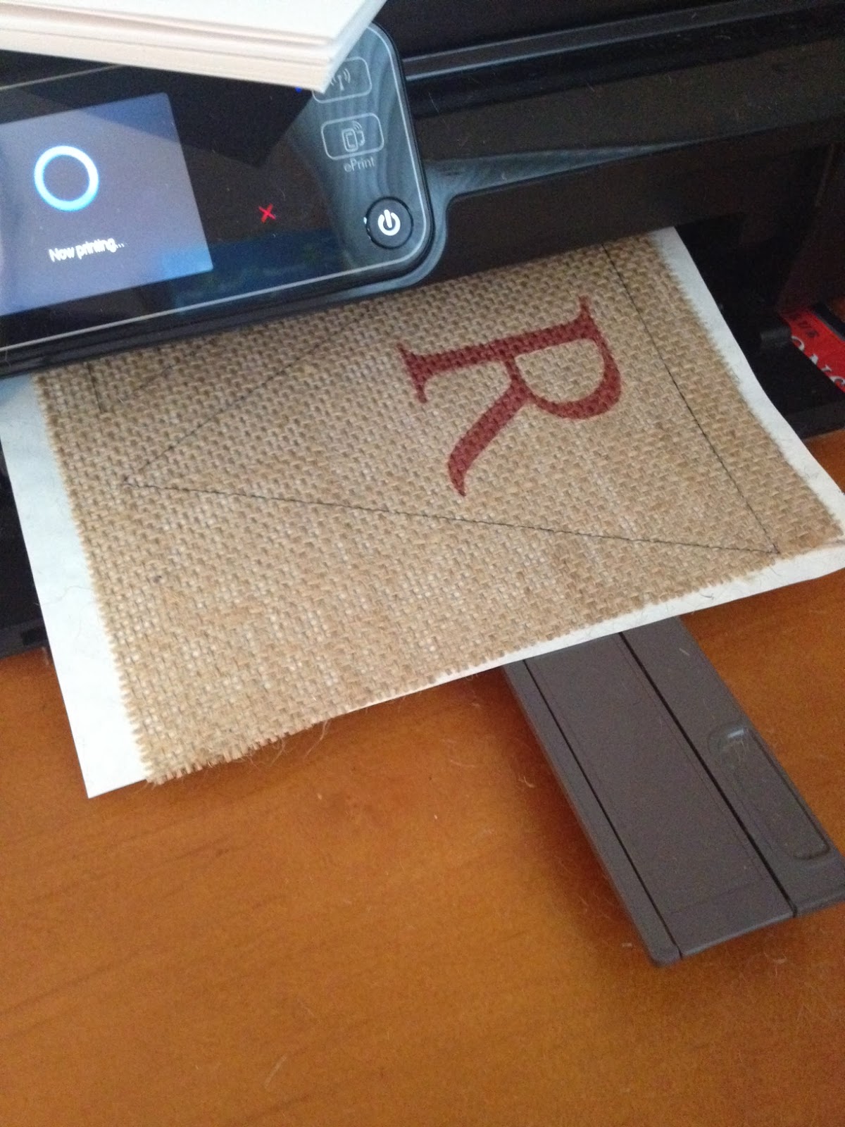 Two It Yourself How to Print on Burlap {And Change Your Life Forever}