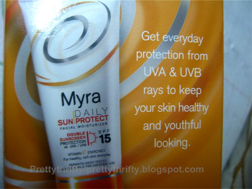 Prettythrifty Myra E Daily Sun protect Facial Moisturizer w/ SPF15