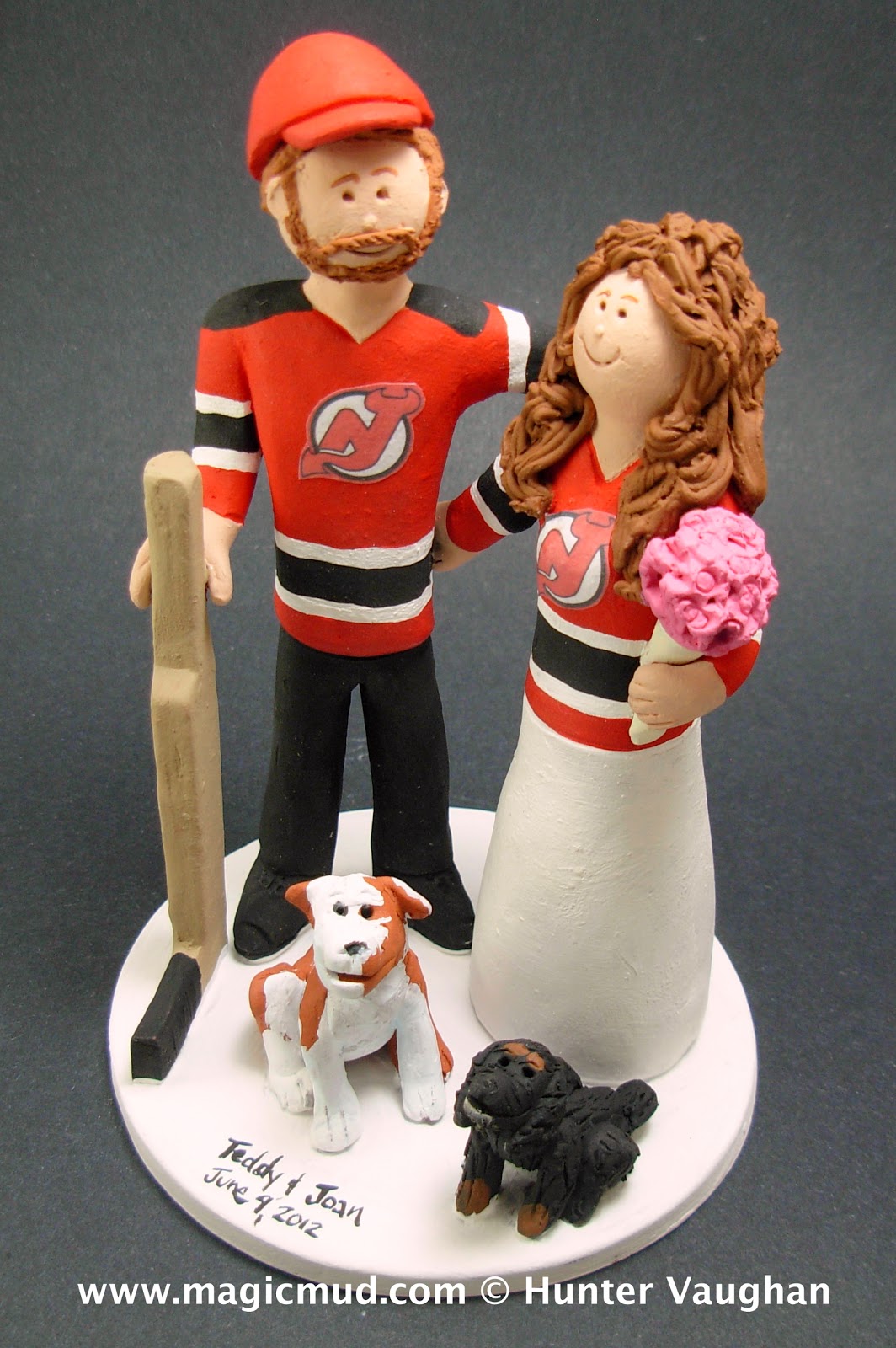 New Jersey Devils Wedding Cake Topper custom wedding cake toppers