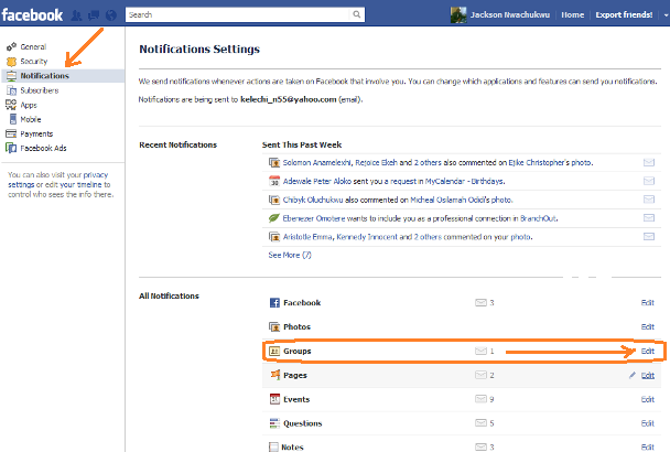 Facebook Email Notification Settings How To Stop Receiving Email Notifications From Individual Facebook Groups in Your Inbox