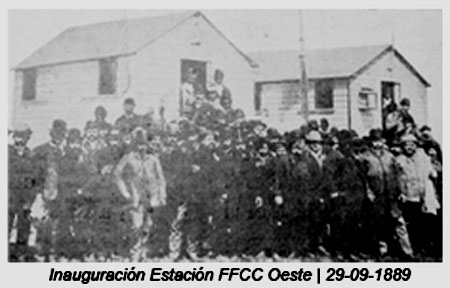 1889 - INAUGURACION ESTACIÓN PEHUAJO.