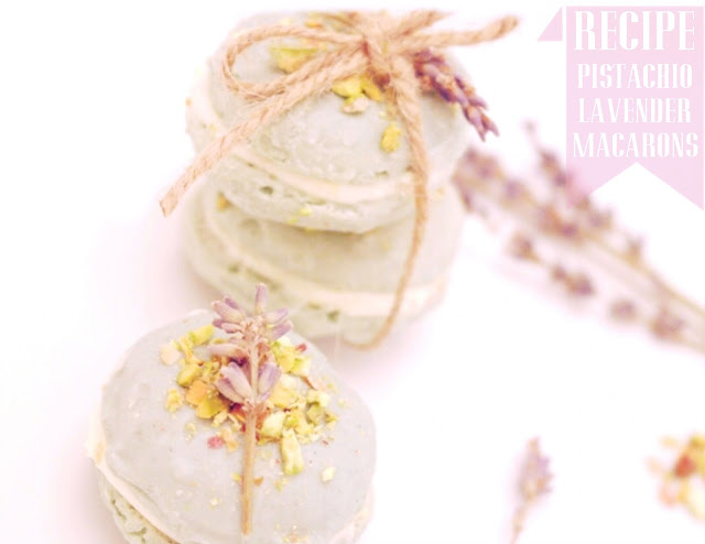 Pistachio Lavendar Macaroons