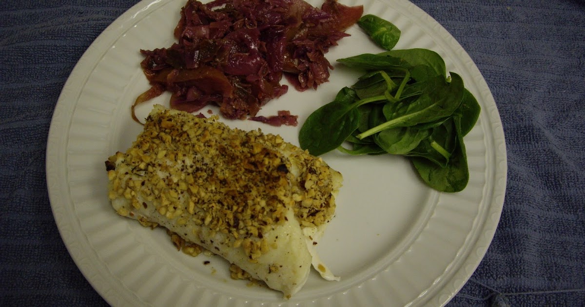 Alaska Cooking Queen Hazel Nut Crusted Crab Stuffed Halibut