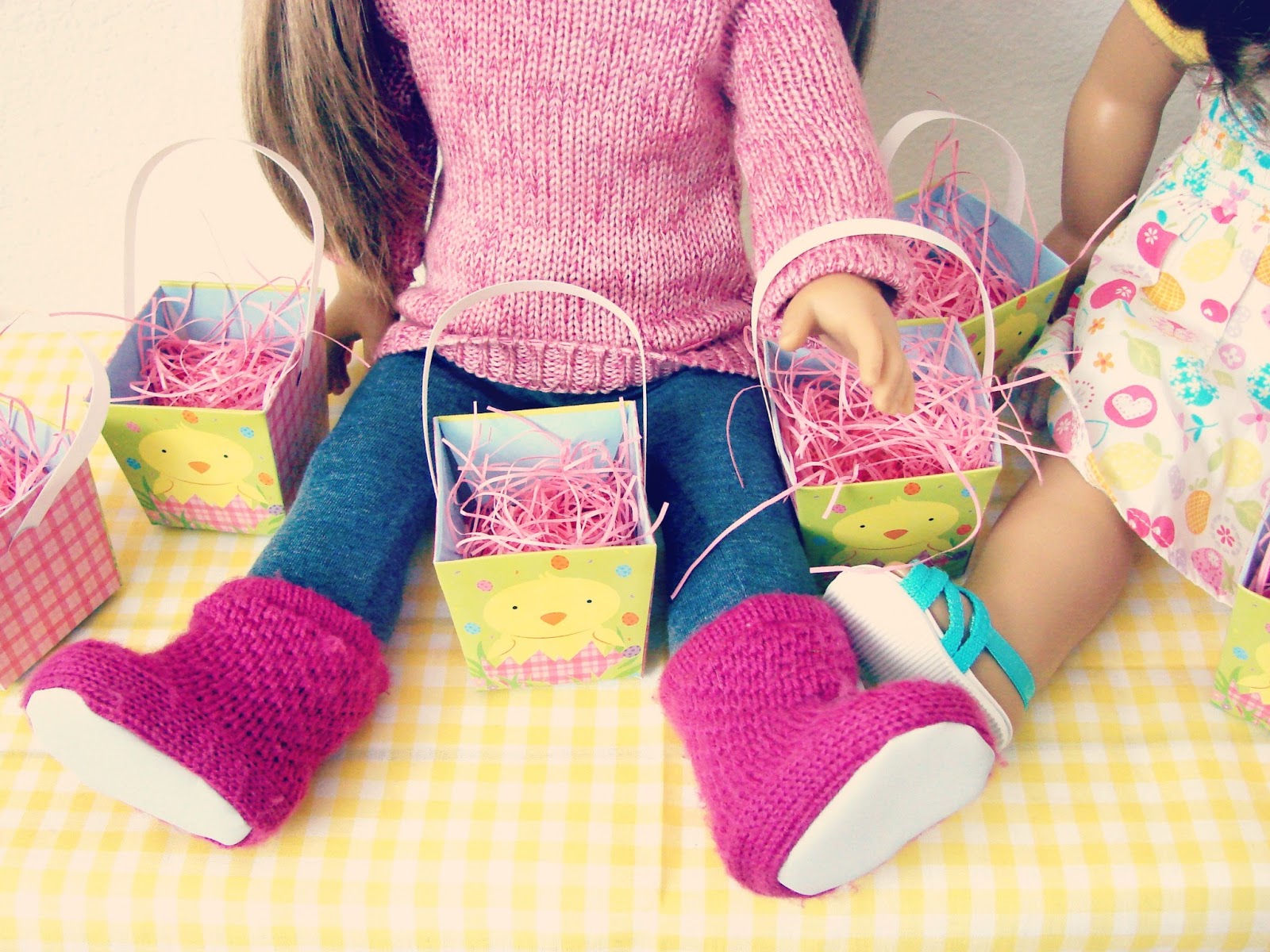 American Girl Doll Play Doll Play Getting the Easter Baskets Ready!
