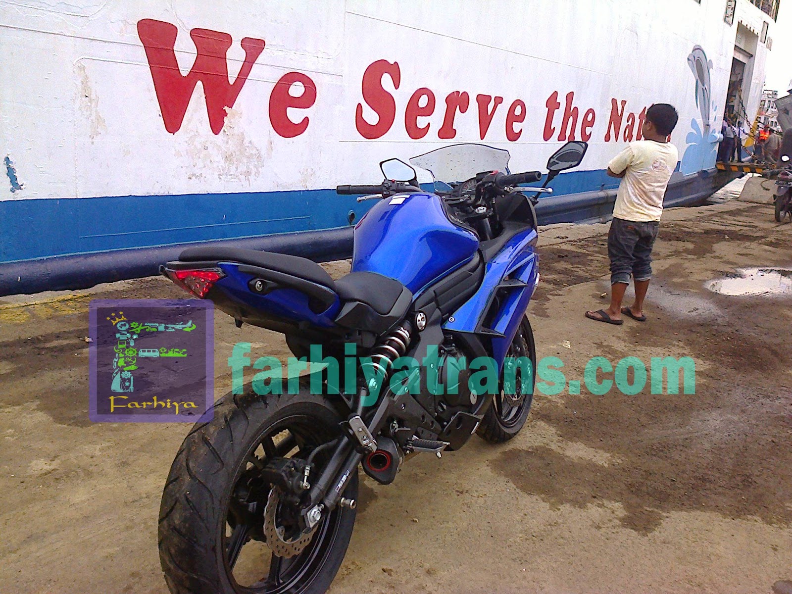 Pengiriman Sepeda Motor Kawasaki Ninja EX 650 14 Januari 2015