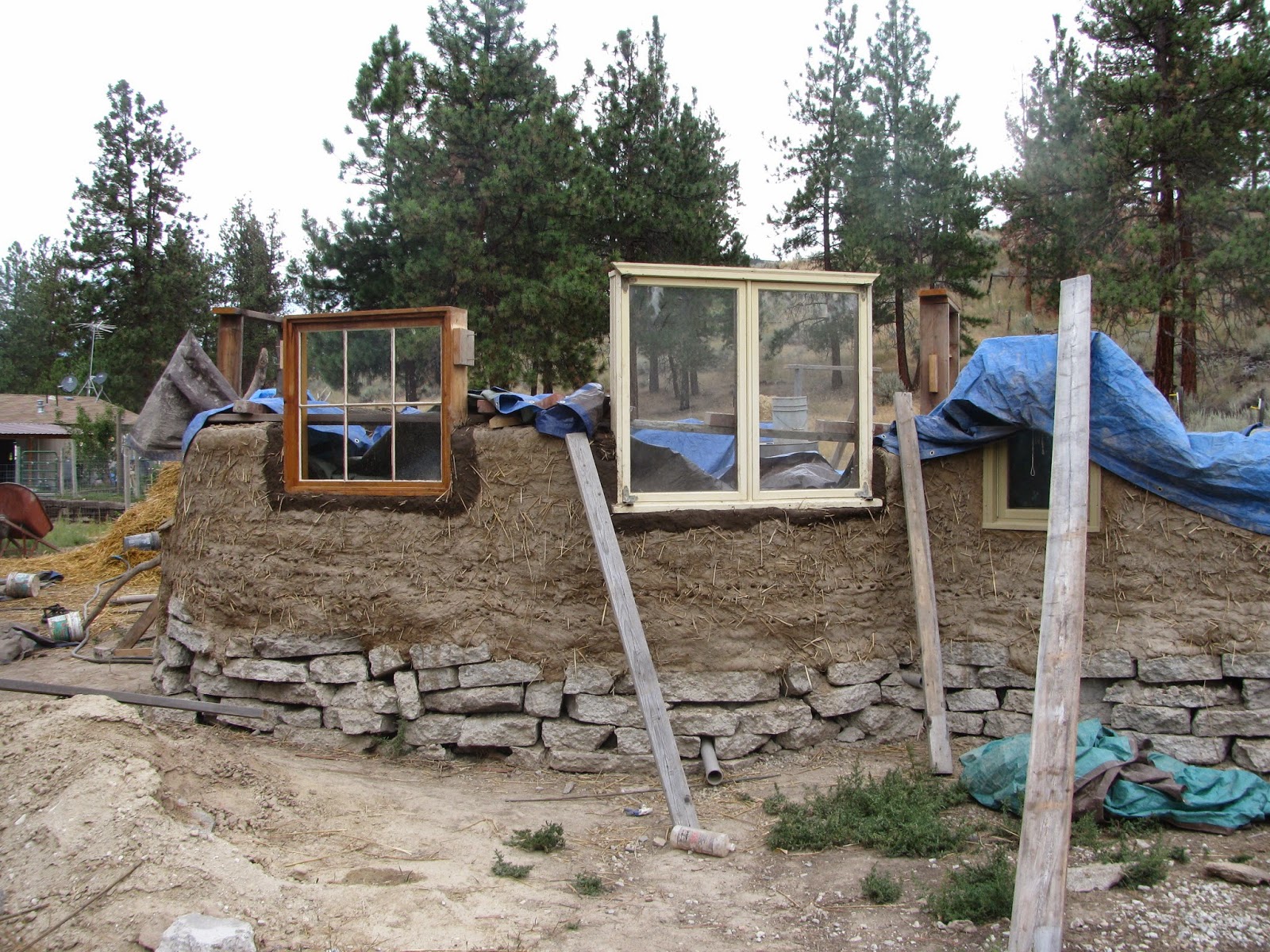 Spiritwood Natural Building Kitchen windows
