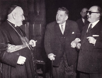 Aggiornando la Iglesia al Mundo como Patriarca de Venecia: Monseñor Roncalli con Édouard Herriot, Presidente del Partido Radical-Socialista y de la Asamblea Nacional Francesa durante la IV República, en 1954