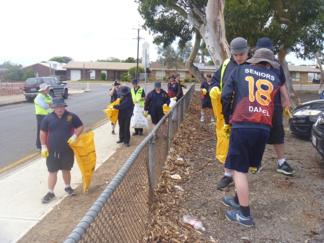 Clean up at school