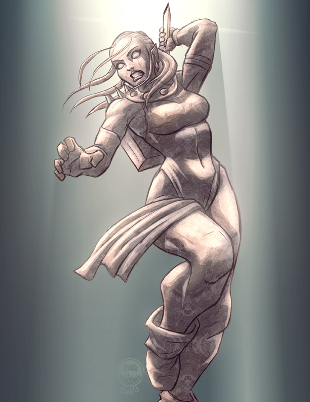 Blink Statue Trophy Commission EryckbGraphics