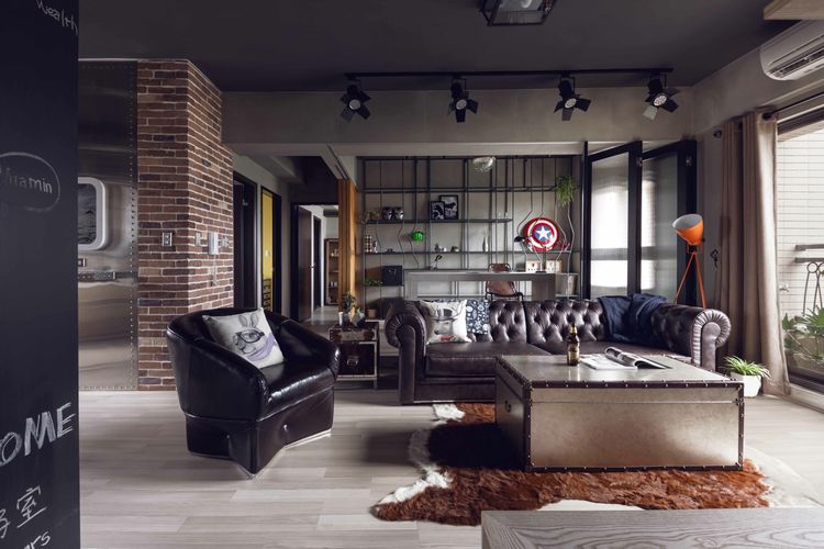 marvel heroes themed industrial house in taiwan by hao interior design studio home img