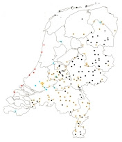 Figuur 3.1 Typen winningen in Nederland in 2010. Pag. 29. Bescherming drinkwaterbronnen in  het nationaal beleid