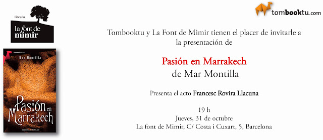 Presentación "Pasión en Marrakeck" en Barcelona 31.10.13 INVITACION+Pasion+en+Marrakech