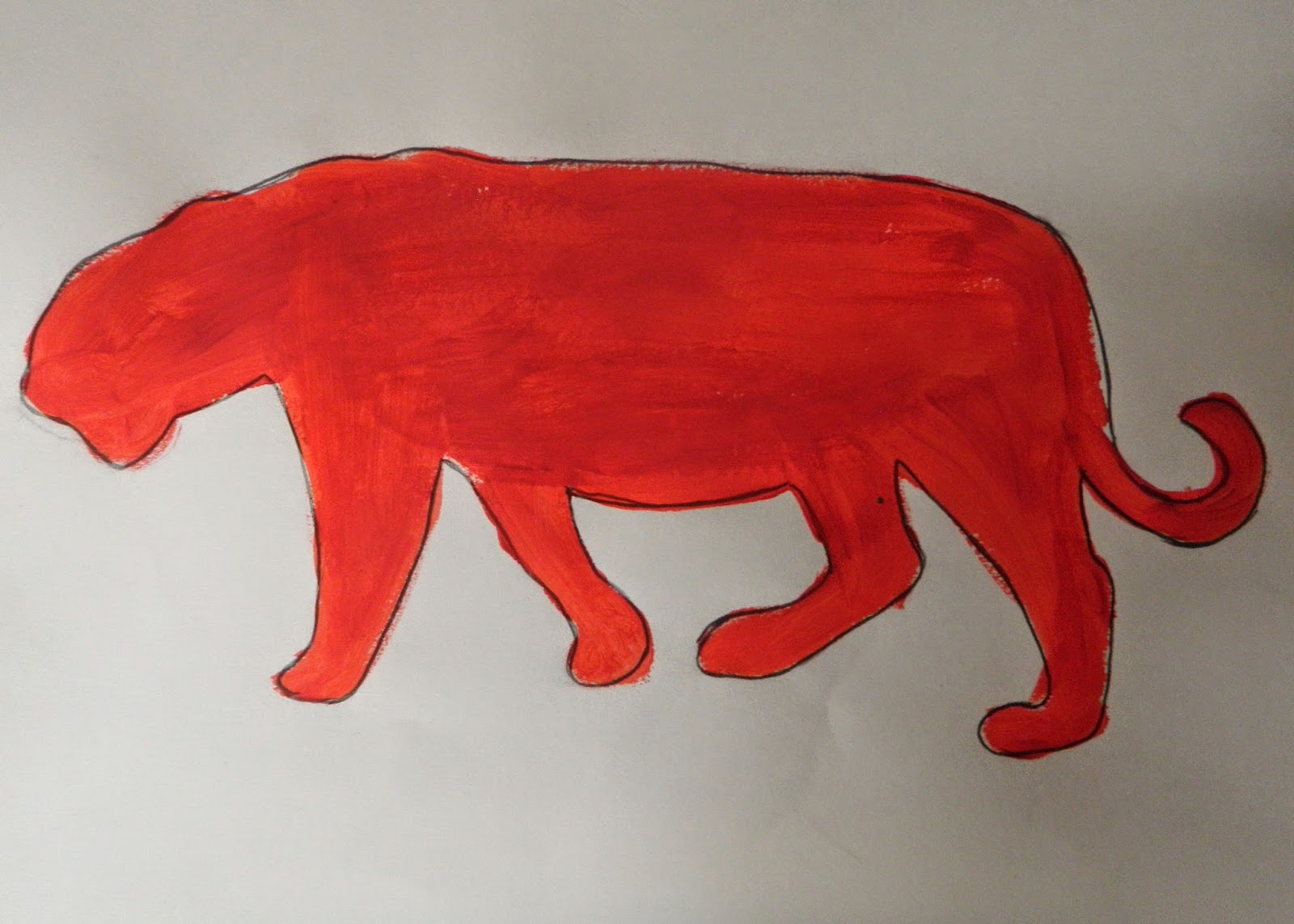 Jerdee's Art Classes: Animals in Art: Complementary Color Silhouettes