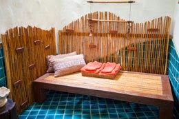 siège de douche en teck