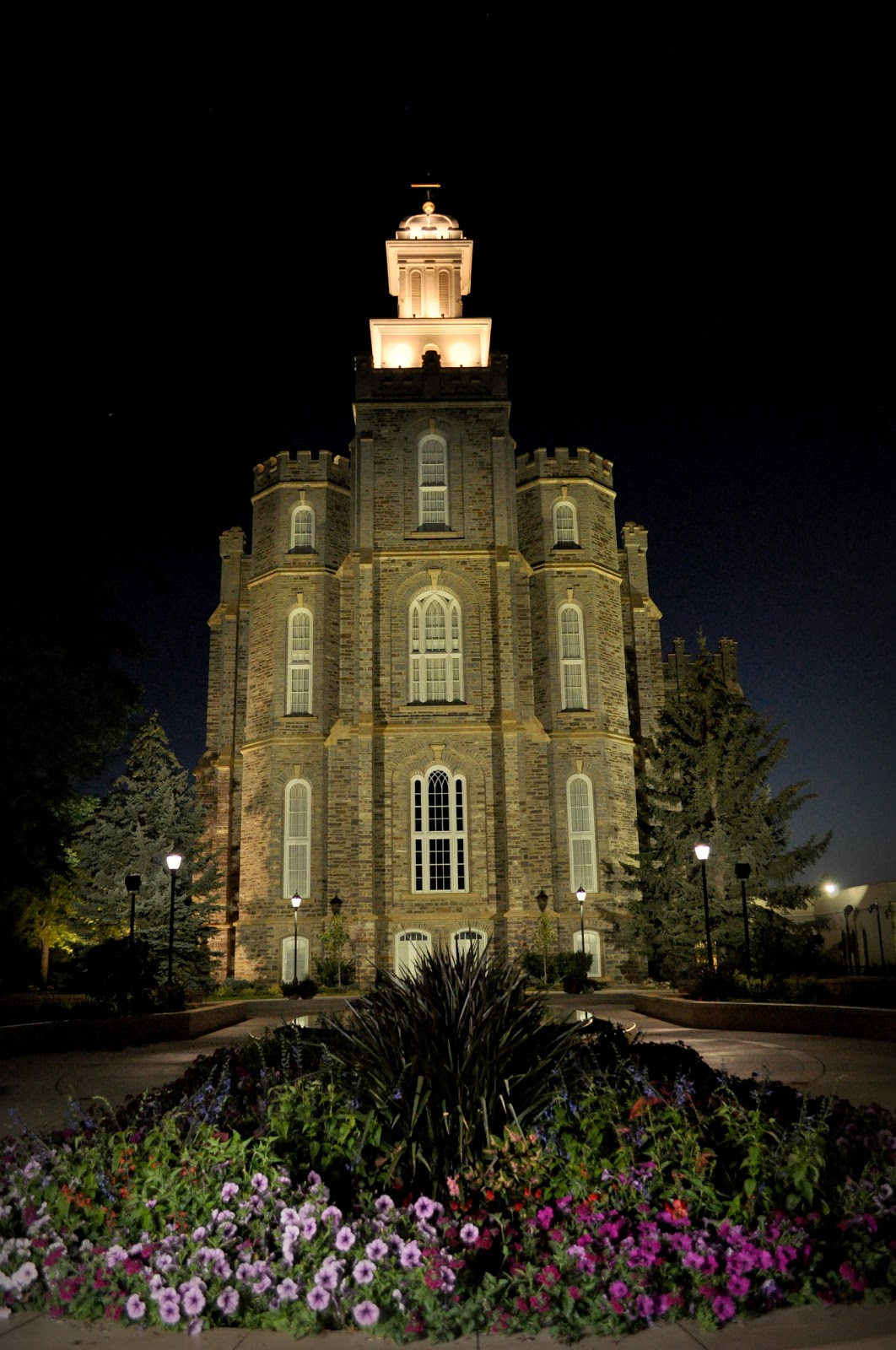 Logan Temple at NIght!