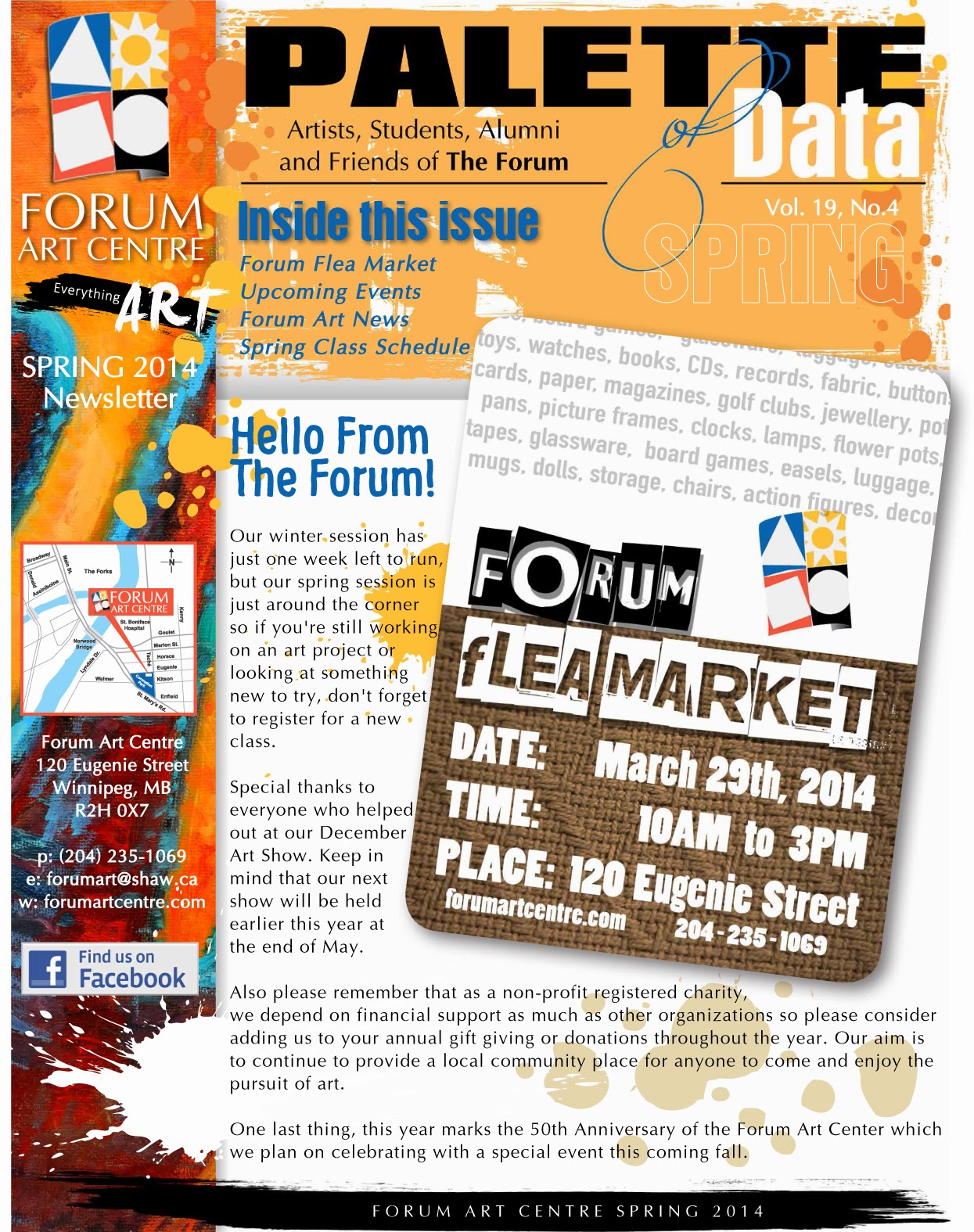 Winnipeg Model Railroad Club Forum Art Centre will hold a flea market