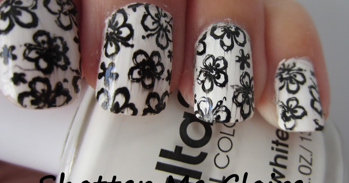 Shatter me Claire Ulta 3 Flower Nail Art