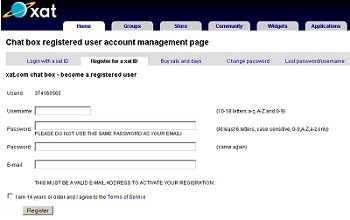 Xat.com Registration Guide for User